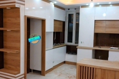 کابینت‌آشپرخانه پاک چوب دو پله دو رنگ